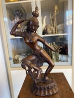 Oude bronzen Dansende Dakini 40 cm, Ophalen of Verzenden, Gebruikt