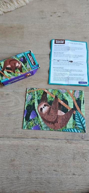 Mudpuppy luiaard mini puzzel beschikbaar voor biedingen