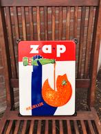 Zap emaille reclamebord, Ophalen of Verzenden, Zo goed als nieuw, Reclamebord