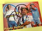 wielerkaart 2007 team quick step  paolo bettini signe, Sport en Fitness, Verzenden, Zo goed als nieuw