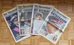 4 journaux de 1993 sur mort et funérailles du roi Baudouin, Autres types, Utilisé, Envoi
