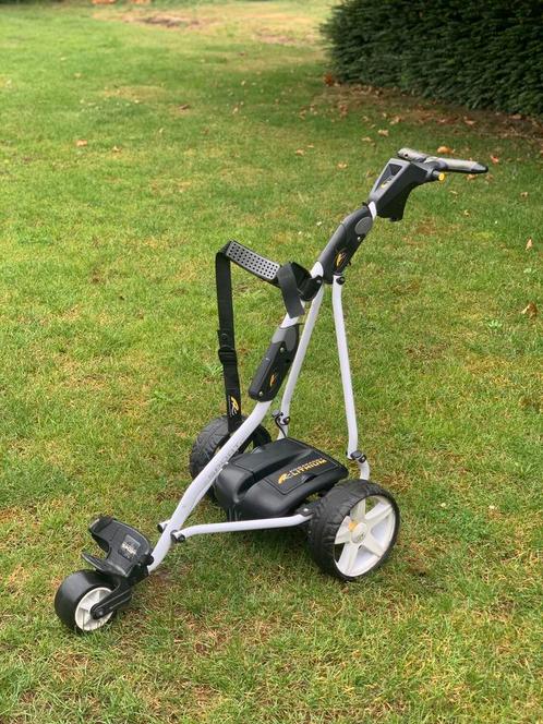 Elektrische golftrolley powakaddy, Sport en Fitness, Golf, Gebruikt, Golfkar, Overige merken, Ophalen of Verzenden