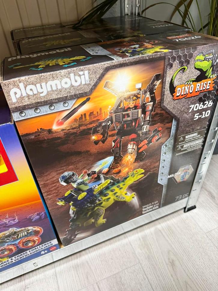 PLAYMOBIL Dino Rise Saichania verdediging vechterbazen 70626, Kinderen en Baby's, Speelgoed | Playmobil, Nieuw, Complete set, Ophalen of Verzenden