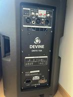 2x speaker devine 15 A 2x statieven +2 jaar garantie, Ophalen, Nieuw