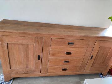 Massieve eikenhouten dressoir kast, Huis en Inrichting, Kasten | Dressoirs, Ophalen, Gebruikt
