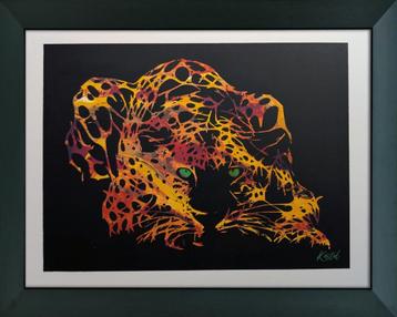 Panterschilderij — Creatie van kunstenaars, straatkunst beschikbaar voor biedingen