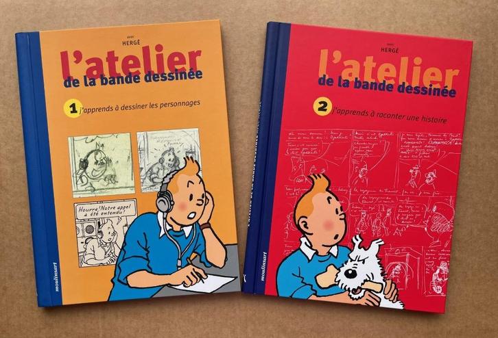 Kuifje - De stripboekstudio - T1 & T2 - Éditions Moulinsart, Boeken, Stripverhalen, Verzenden