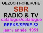 RECHERCHE : catalogue SBR série/série 52 de l'année 1951, Enlèvement ou Envoi