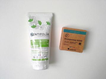 Crème hydratante Centifolia bio + shampoing solide Dermasens beschikbaar voor biedingen