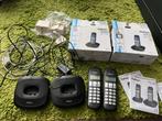 Profoon PDX-1100 DECT Telefoon Zwart met reserve toestel, Telecommunicatie, Ophalen of Verzenden, Gebruikt