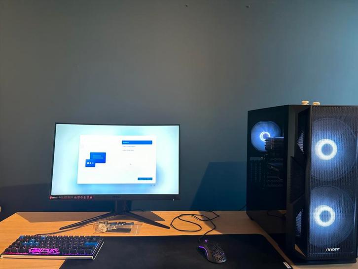 gaming setup, Informatique & Logiciels, Ordinateurs de bureau, Comme neuf, HDD, 16 GB, Gaming, Enlèvement