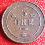 ZWEDEN: 5 ORE 1898 KM 757 Low mintage, Ophalen of Verzenden, Overige landen, Losse munt