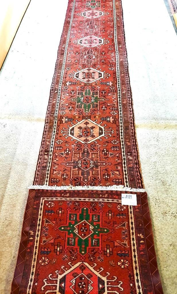 Perzisch handgeknoopt Loper Uit IRAN (Karadja) 370 x 64 cm, Antiek en Kunst, Antiek | Tapijten, Tafelkleden en Textiel, Ophalen