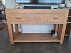 Massief houten Commode / muurtafel, Huis en Inrichting, Tafels | Sidetables, Ophalen, Zo goed als nieuw
