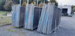 Gebruikte bouwhekken / werfhekken Heras, Tuin en Terras, Tuinhekken en Hekwerk, Ophalen of Verzenden, Gebruikt, IJzer, Enkelstaafmat hekwerk