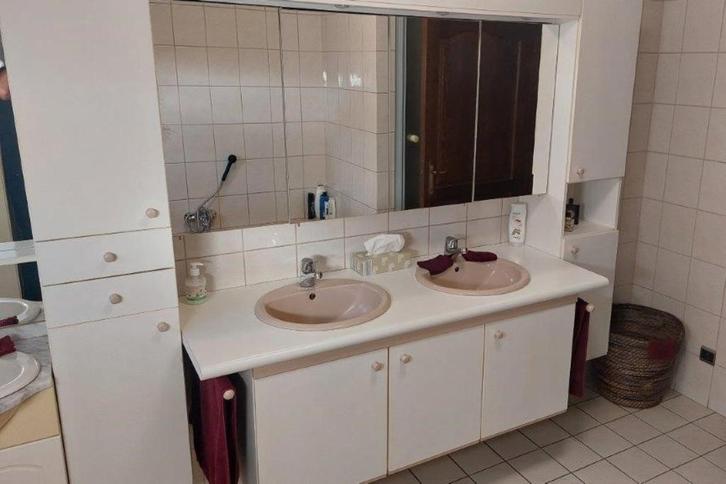 Volledig badkamermeubel, Huis en Inrichting, Badkamer | Badkamermeubels, Gebruikt, Wastafelkast, 150 tot 200 cm, 150 tot 200 cm