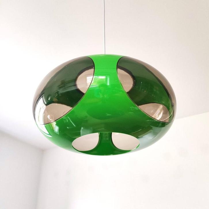 Hanglamp UFO Bug Eye Space age, Huis en Inrichting, Lampen | Hanglampen, Gebruikt, Kunststof, Ophalen