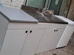 COMPLEET KEUKENMEUBILAIR 180X60X85 INGEBOUWDE BOILER, Huis en Inrichting, Gebruikt, Wit, Minder dan 100 cm, 25 tot 50 cm