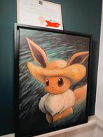 Pokemon Van Gogh Pikachu of Eevee Grey felt hat canvas lijst, Hobby en Vrije tijd, Verzamelkaartspellen | Pokémon, Ophalen of Verzenden