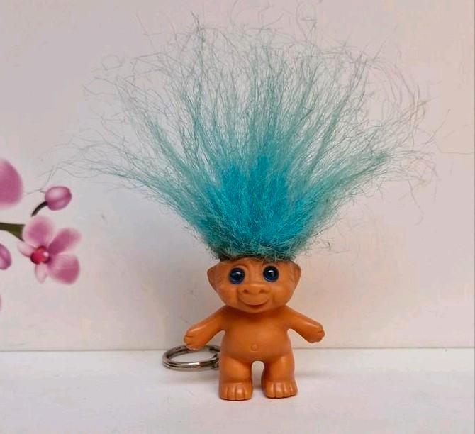 🩵 Troll Popje Sleutelhanger, Verzamelen, Poppetjes en Figuurtjes, Zo goed als nieuw, Ophalen of Verzenden