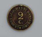 Gevangenisgeld Hoogstaeten Merxplas 2 cent, Ophalen of Verzenden, Losse munt