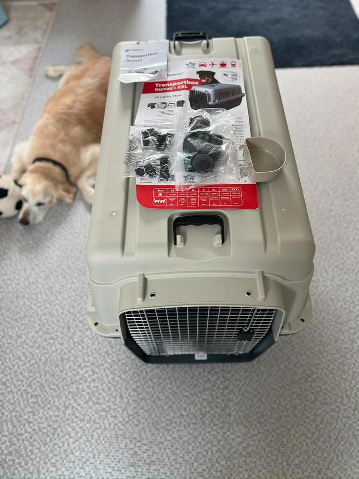 Transportbox Flamingo Nomad XXL (70x100x75), Dieren en Toebehoren, Transportboxen, Zo goed als nieuw, Ophalen