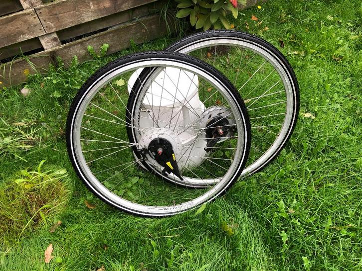 :Set Wielen 28 inch achterwiel 8 NEXUS versne. rollerbrake, Fietsen en Brommers, Fietsaccessoires | Overige Fietsaccessoires, Gebruikt