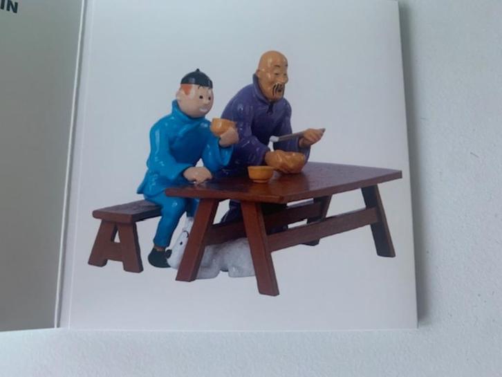 Kuifje lunch scène - Tintin scène déjeuner - Pixi Moulinsart, Verzamelen, Stripfiguren, Nieuw, Beeldje of Figuurtje, Kuifje, Ophalen of Verzenden