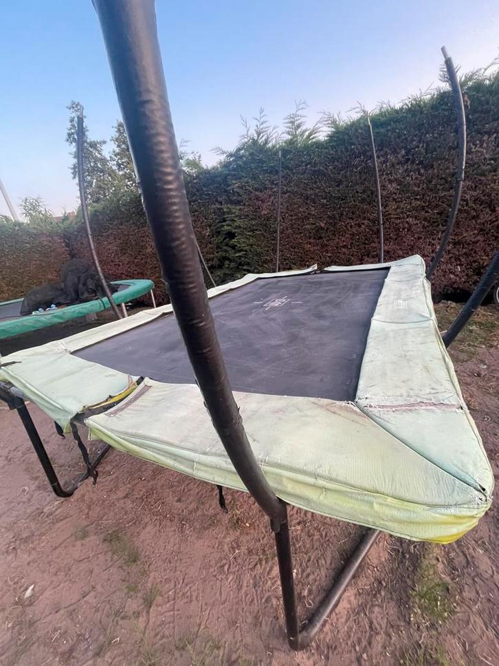 Trapoline rechthoekig 244 x 344cm, Kinderen en Baby's, Speelgoed | Buiten | Trampolines, Gebruikt, Ophalen