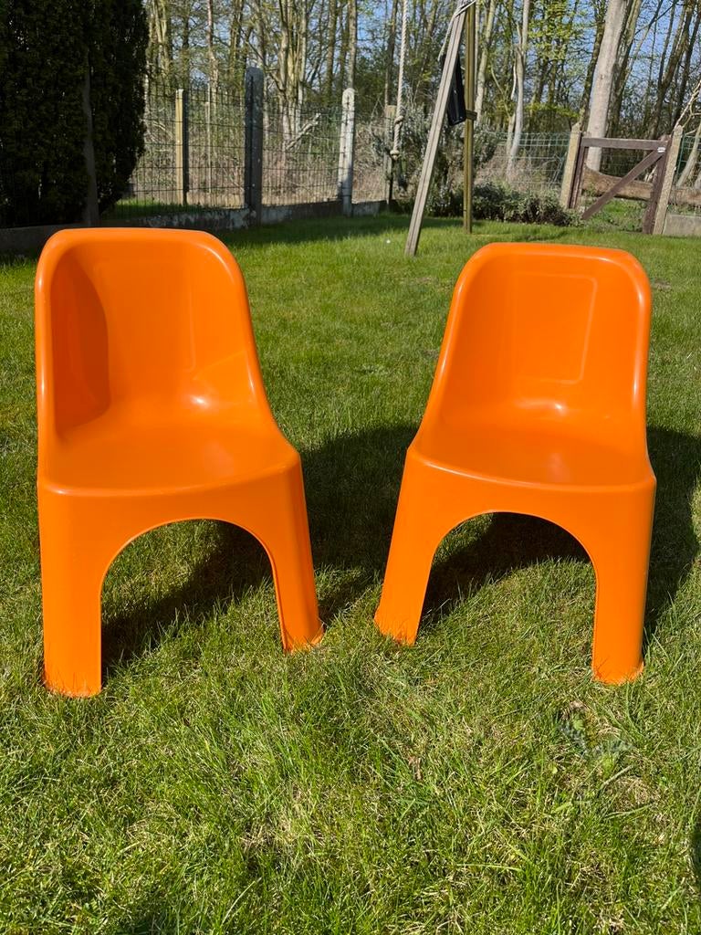 Kinderstoeltjes voor binnen of buiten, Enlèvement ou Envoi, Comme neuf, Plastique, Empilable