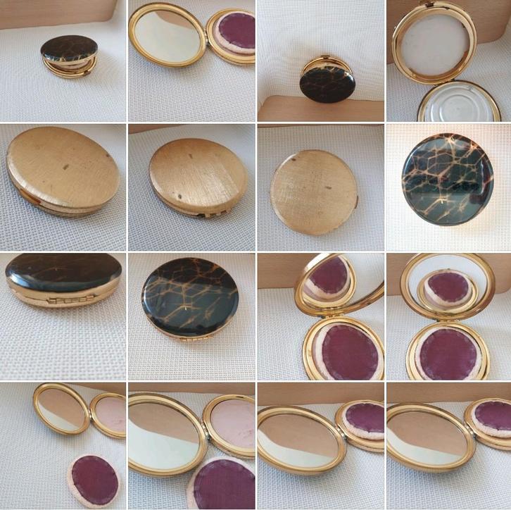 ancien poudrier rechargeable de sac à main rond 19ème Paris, Bijoux, Sacs & Beauté, Bagues, Or, Or, Enlèvement