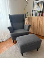 Grijze zetel 1-zit (Strandmon Ikea), Enlèvement, Utilisé