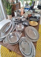 Ruim set keukengerei inox schotels, Ophalen, Inox