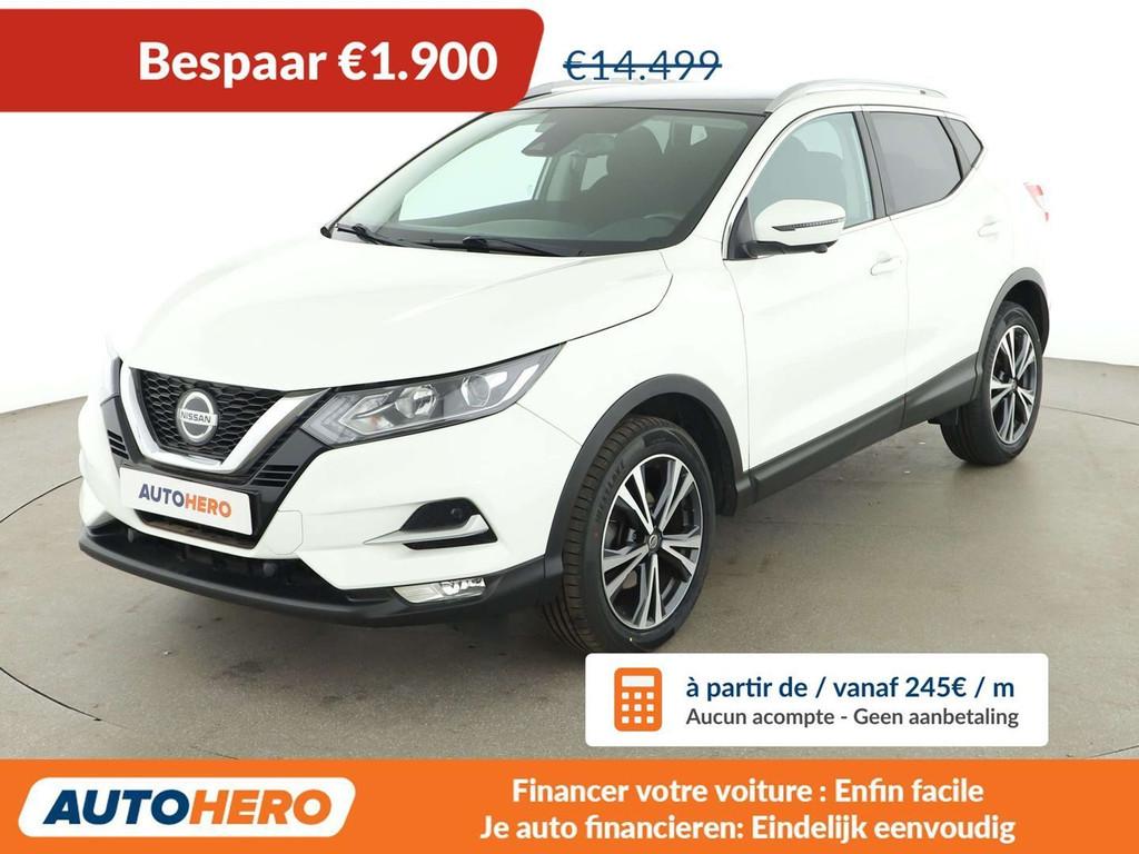 Nissan QASHQAI 1.3 DIG-T N-Connecta (bj 2019), Auto's, Stof, Gebruikt, Wit, 1375 kg