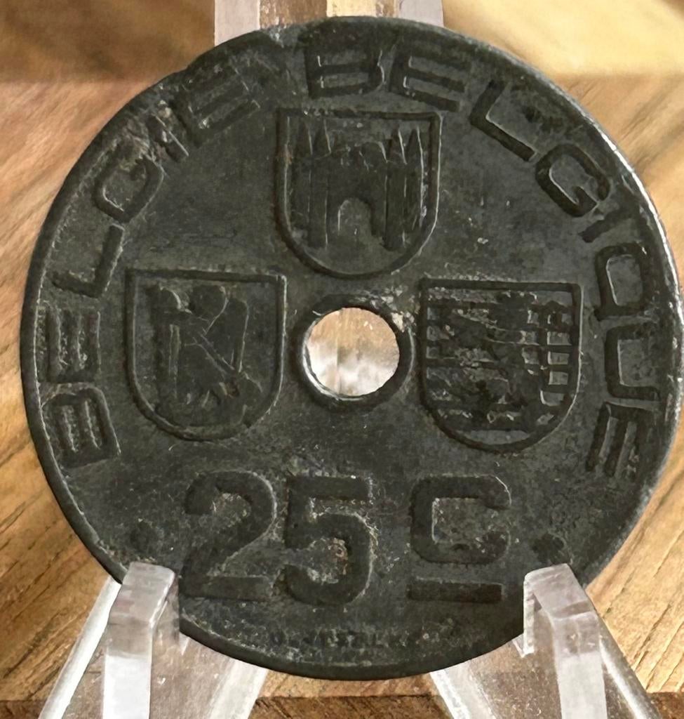 25 cent 1945 Léopold français flamand 3, Enlèvement ou Envoi