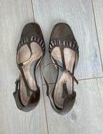 Damesschoenen met hak, Ophalen, Schoenen met lage hakken, Bruin, Gedragen