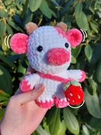 Gehaakte knuffel met aardbeienkoe, Verzenden