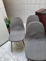 chaises en tissu, Gris, Enlèvement, Tissus, Cinq, Six Chaises ou plus