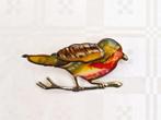 vintage broche vogel 5x2,5 cm email cloisonné, Enlèvement