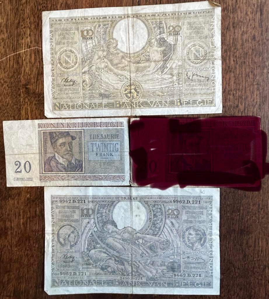 Drie bankbriefkes, Postzegels en Munten, Verzenden