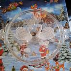 Glazen taart schotel, Ophalen