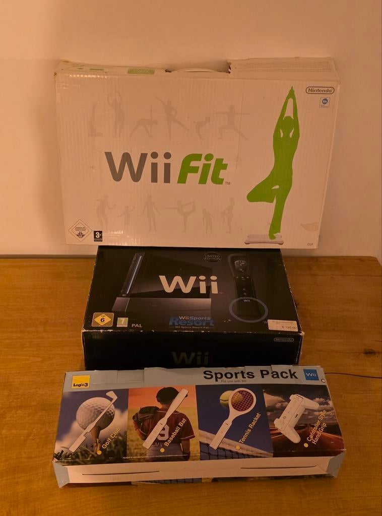 Nintendo wii + wii fit board + sports pack, Ophalen