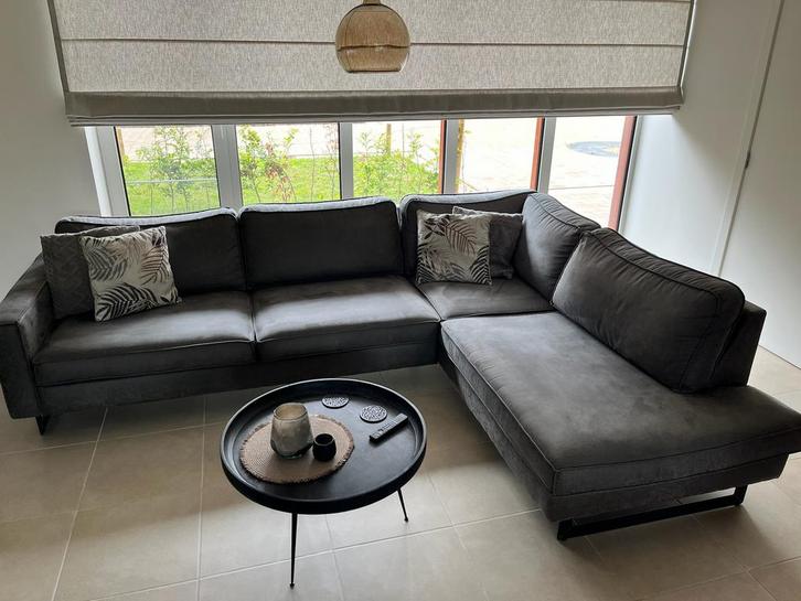 Hoekbank, Maison & Meubles, Fauteuils, Comme neuf, Tissus, Enlèvement