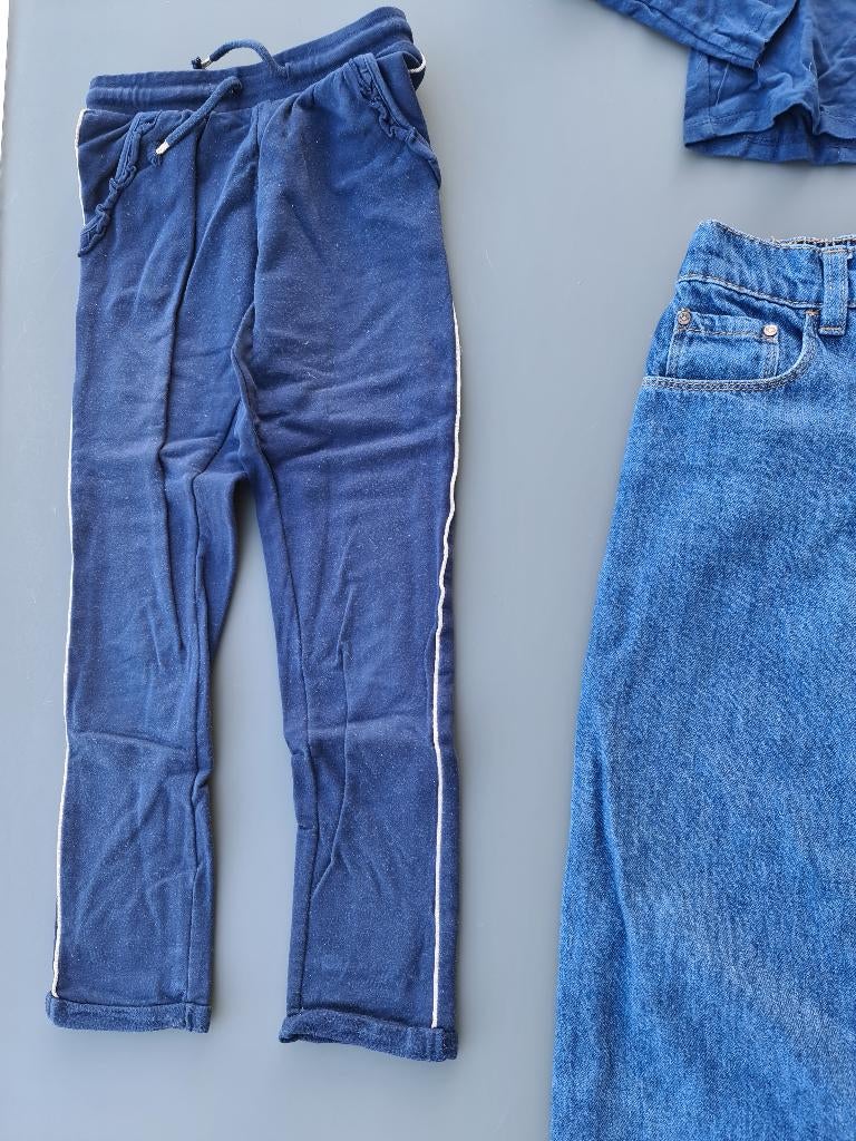 blauwe jogging broek, CA, 122, Enfants & Bébés, Vêtements enfant | Taille 122, Enlèvement, Comme neuf, Pantalon