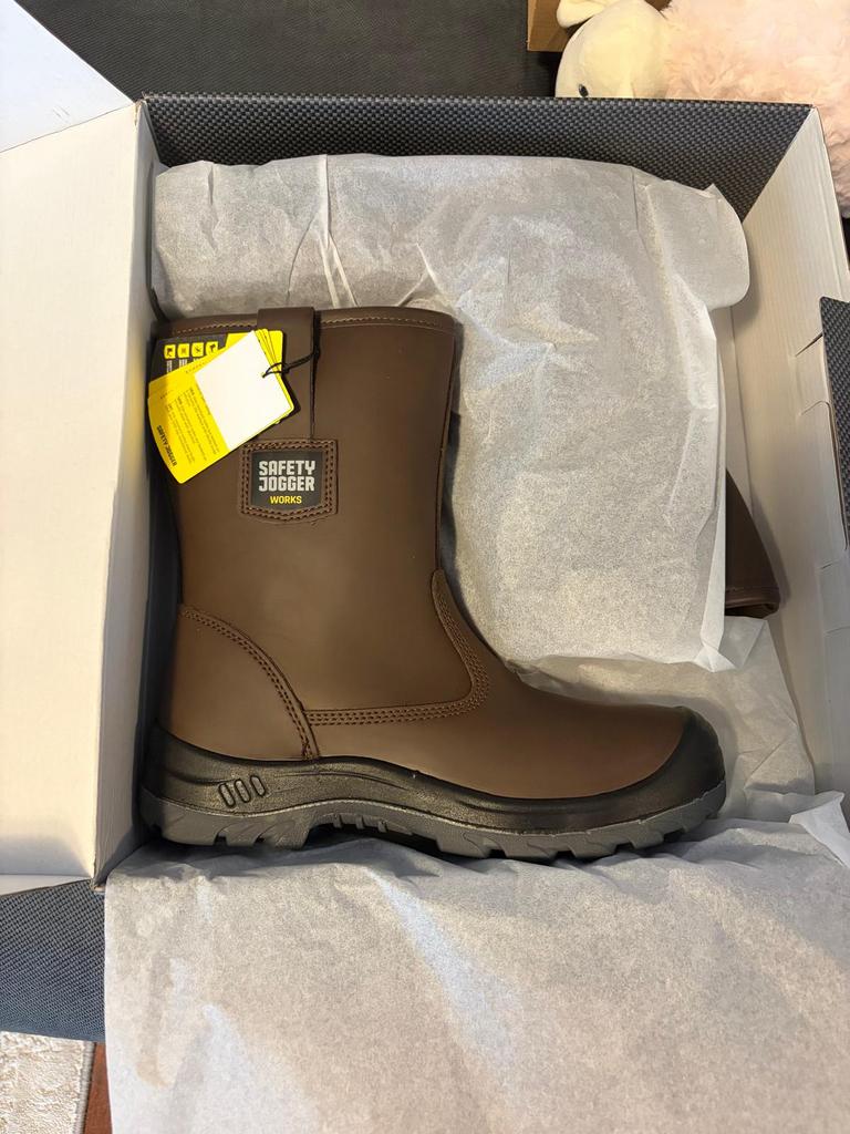 Nieuwe veiligheidslaarzen S3 van Safety Jogger(model Alaska), Tuin en Terras, Werkkleding, Nieuw, Heren, Laarzen, Ophalen