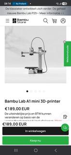 Bambu lab a1 mini  met extra stukken, Computers en Software, 3D Printers, Ophalen, Zo goed als nieuw, Ingebouwde Wi-Fi, Bambu Lab