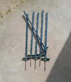 Poteaux de prairie en plastique vert 60 pièces