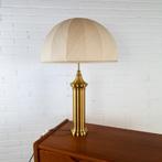 Vintage tafellamp mid century modern design jaren 70, Enlèvement ou Envoi, Tissus