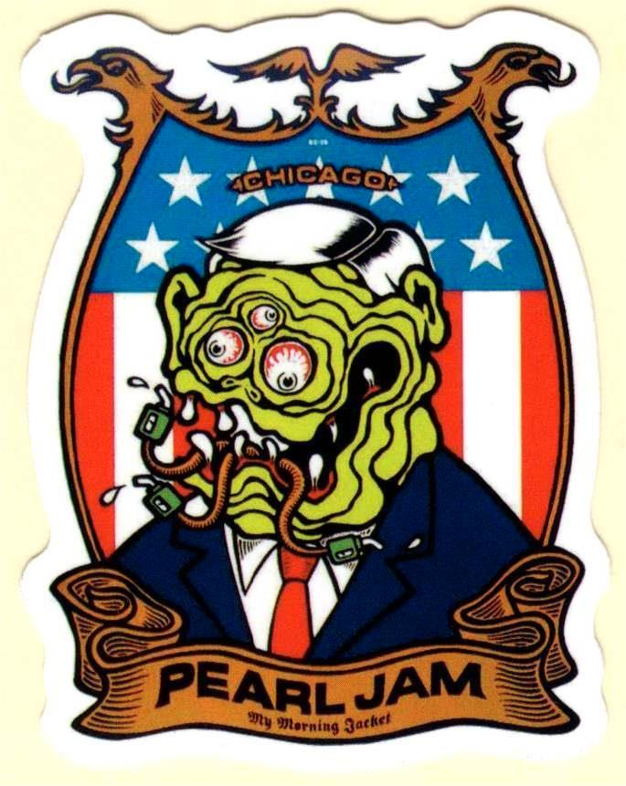Pearl Jam sticker #8, Verzamelen, Muziek, Artiesten en Beroemdheden, Nieuw, Verzenden