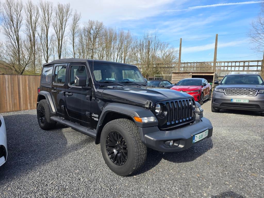 Jeep wrangler UNLIMITED sport 4x4 lichtevracht btw gvv!!!, Auto's, Automaat, Stof, 4 cilinders, Zwart